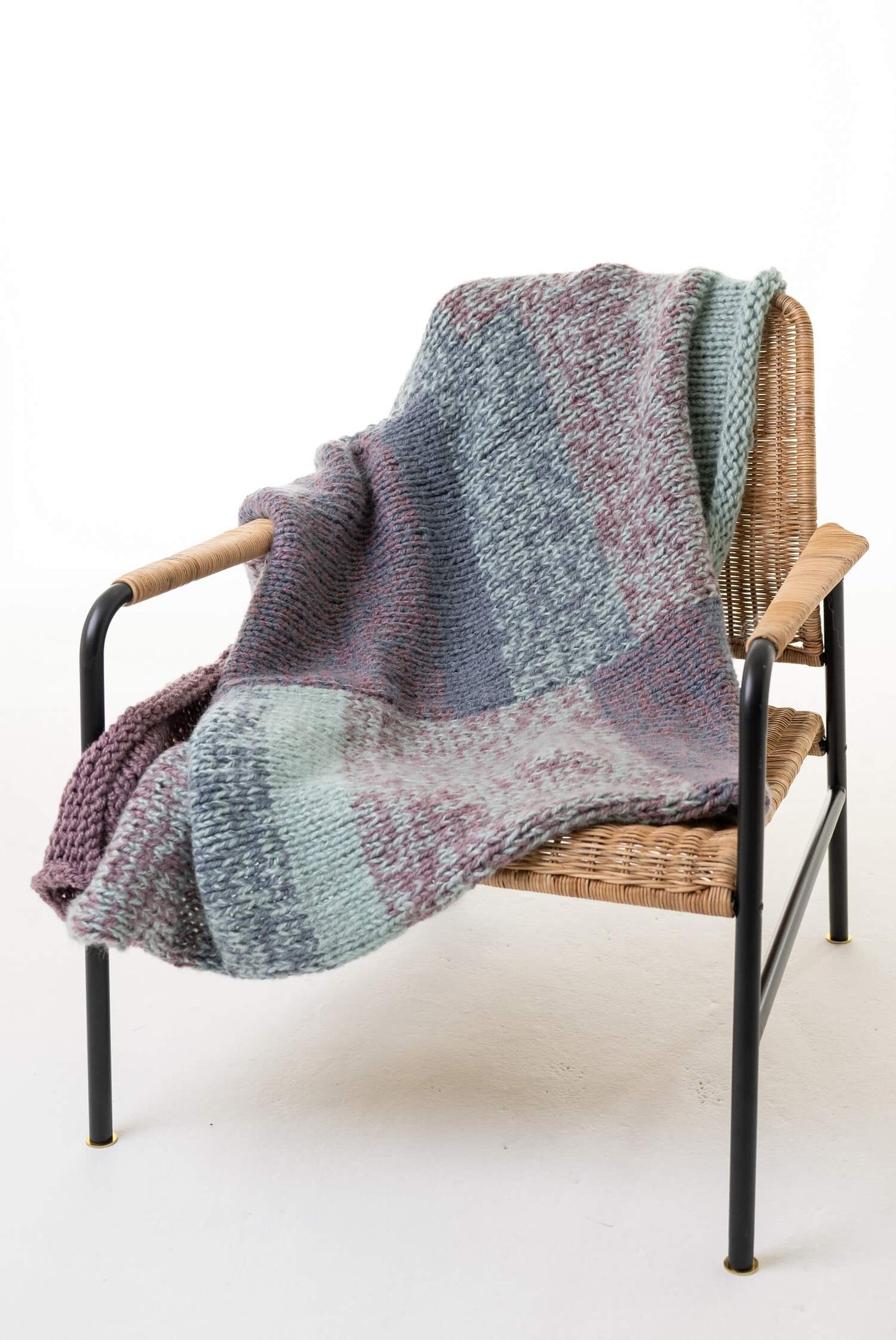 Shaded Color Afghan (Knit)