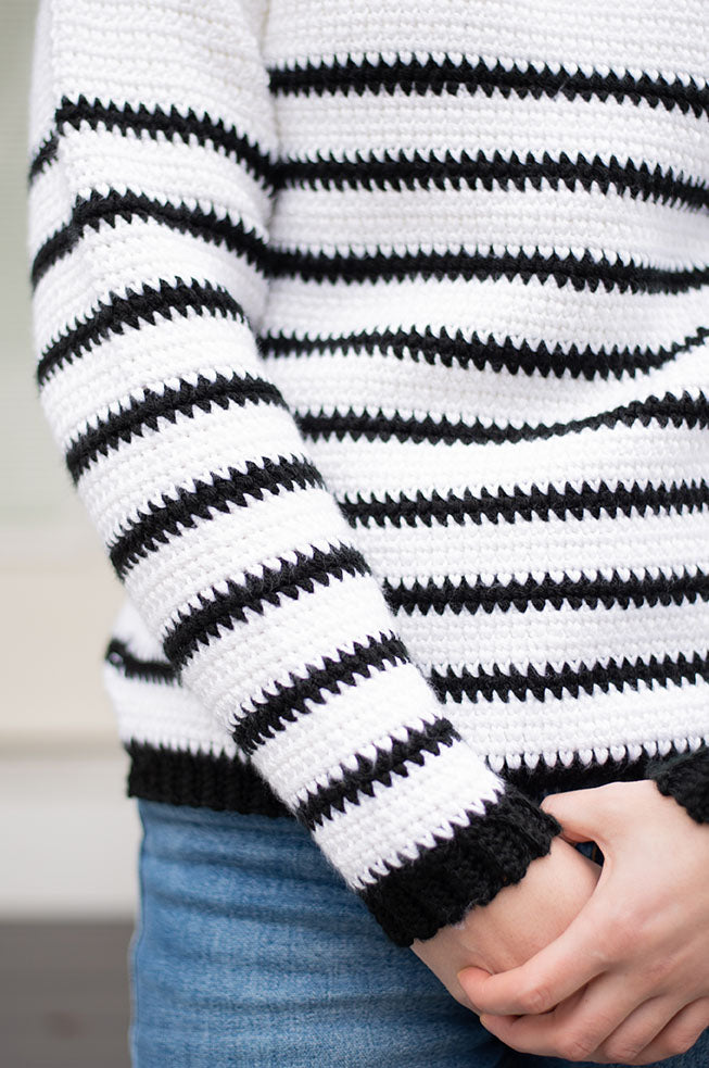 Crochet Kit - David Striped Sweater