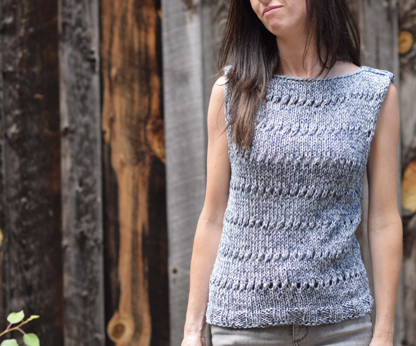 Knit Kit - Eyelet Sleeveless Top