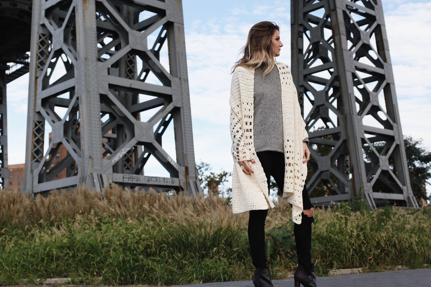 Snowfall on the Bowery Wrap (Crochet)