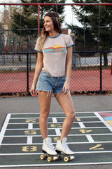Sunset Ringer Tee (Knit) thumbnail