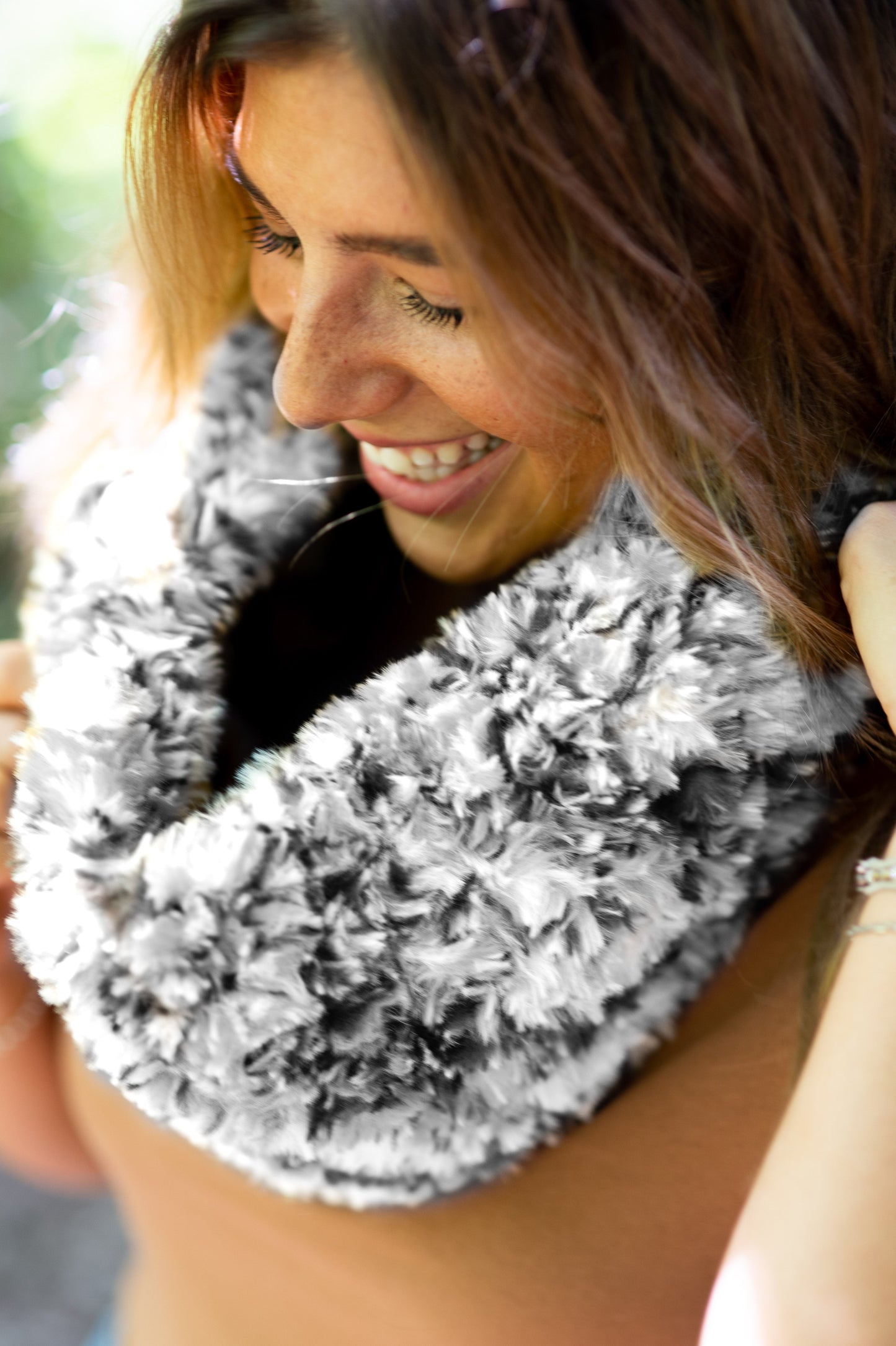 Zebra Cowl (Crochet)