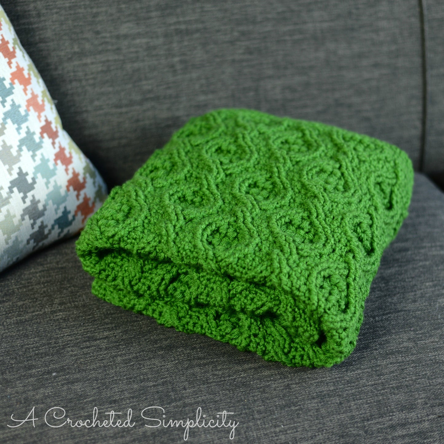Crochet Kit - The Hourglass Cabled Afghan