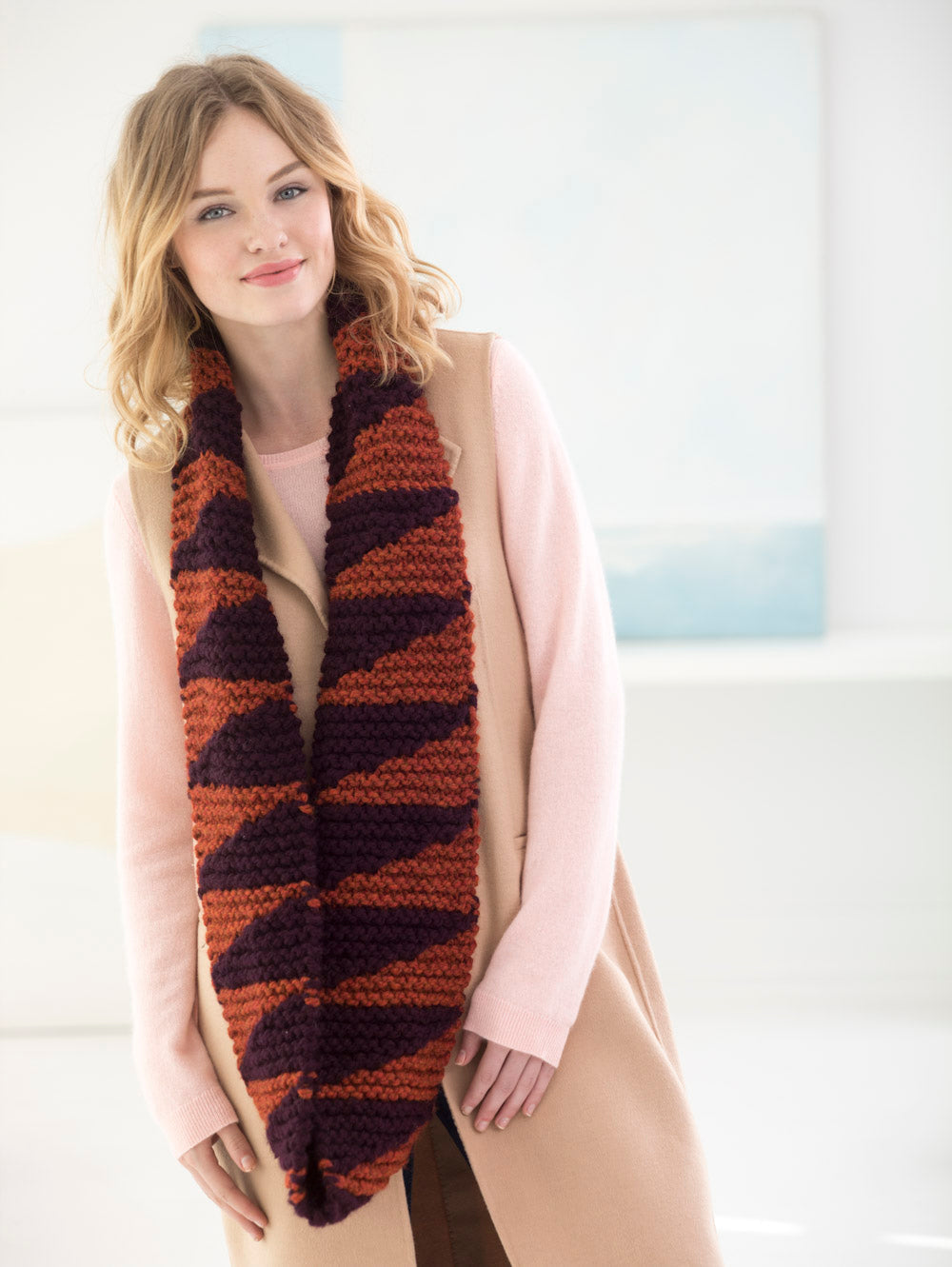 Quick Knit Triangle Cowl