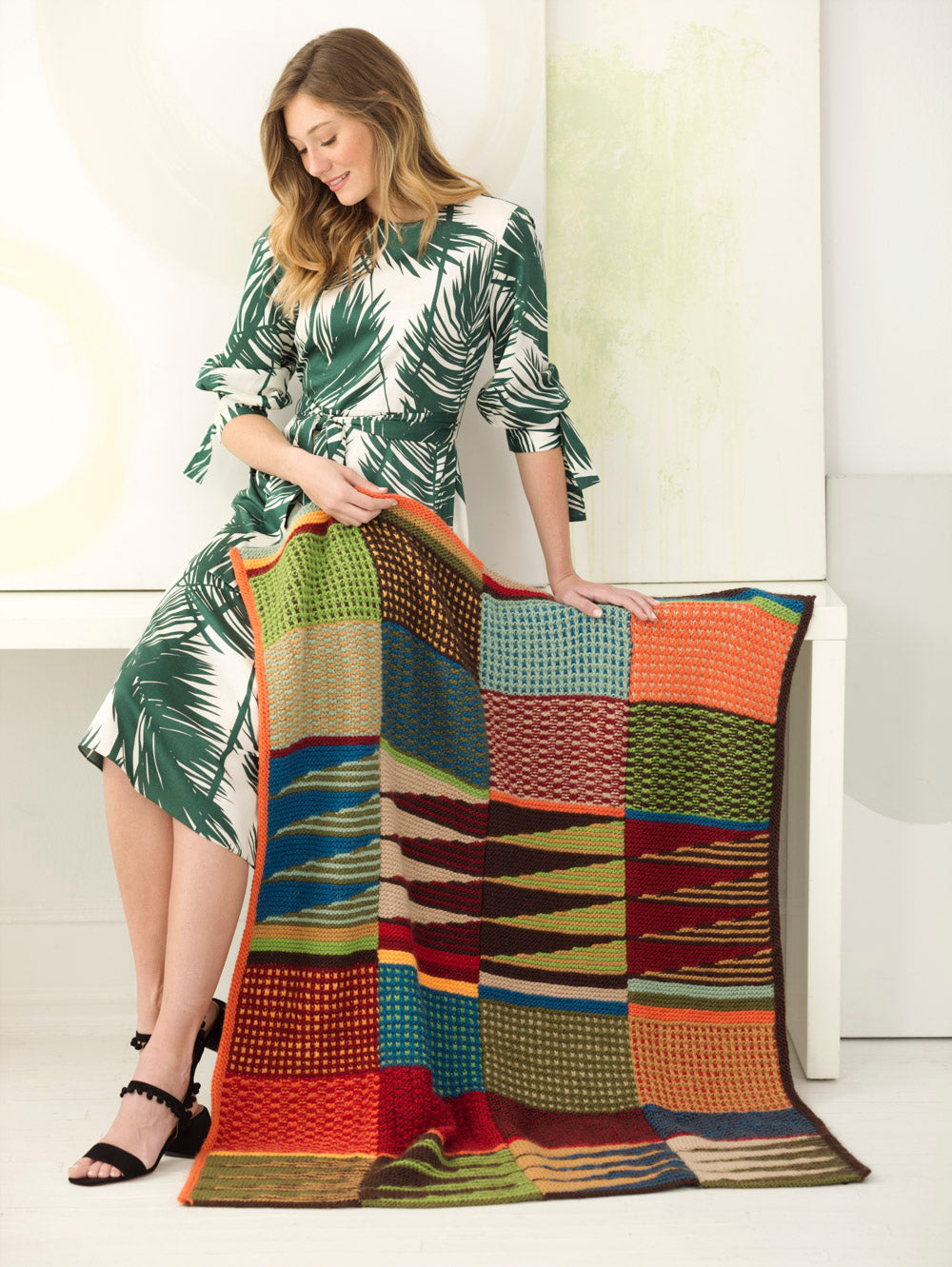 Vibrant Color Afghan (Knit)