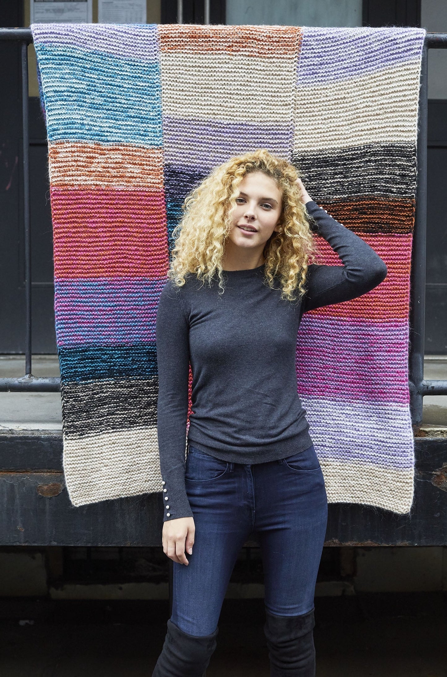 Highgate Tweedy Afghan (Knit)