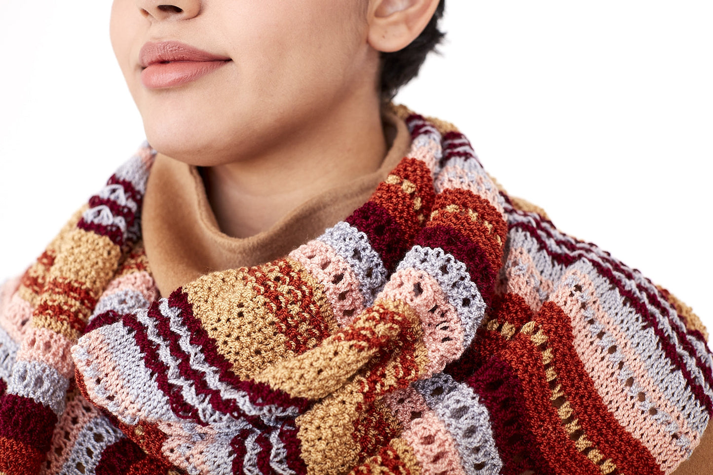 Multi Texture Shawl (Knit)