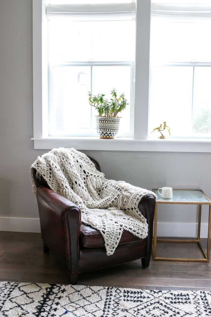 Crochet Kit - Sedona Fringed Throw