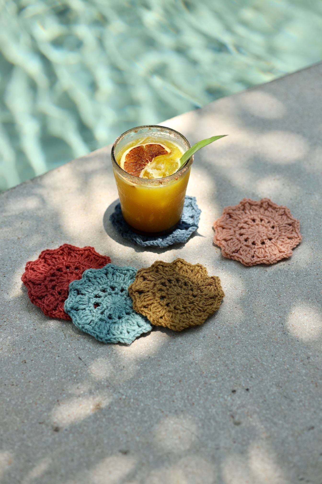 Sunburst Coasters (Crochet)