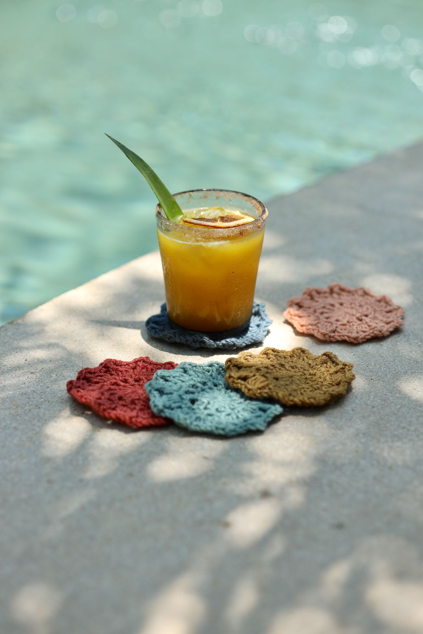 Sunburst Coasters (Crochet)