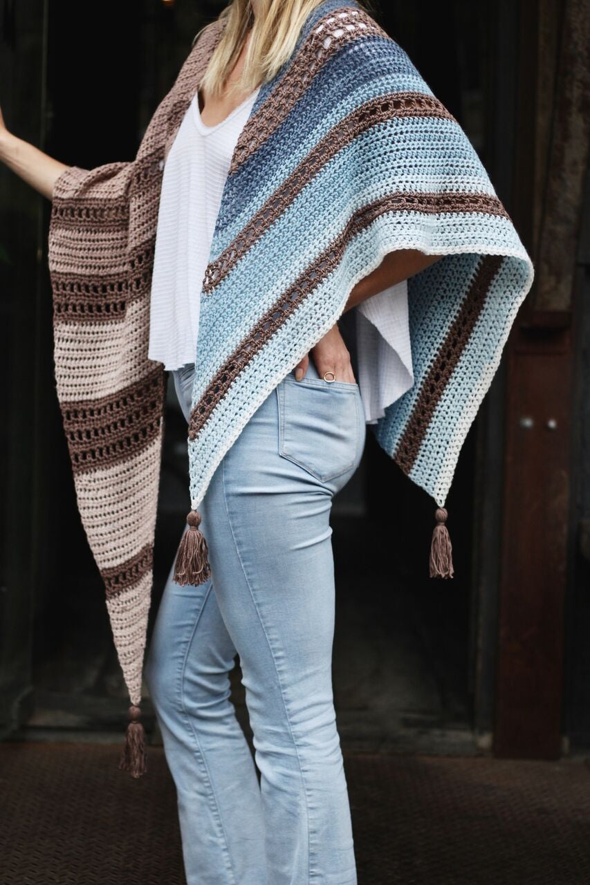 Crochet Kit - Earl Grey Wrap