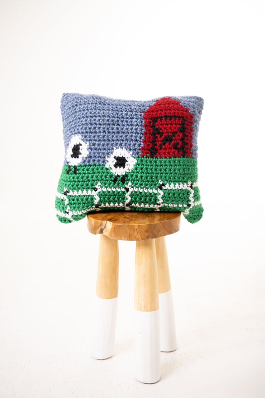 Farm Scene Pillow (Crochet)