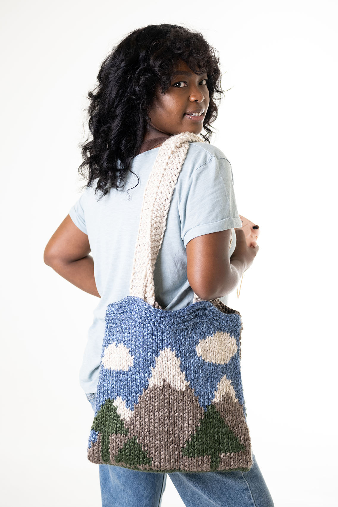 Mountain Scene Bag (Knit)