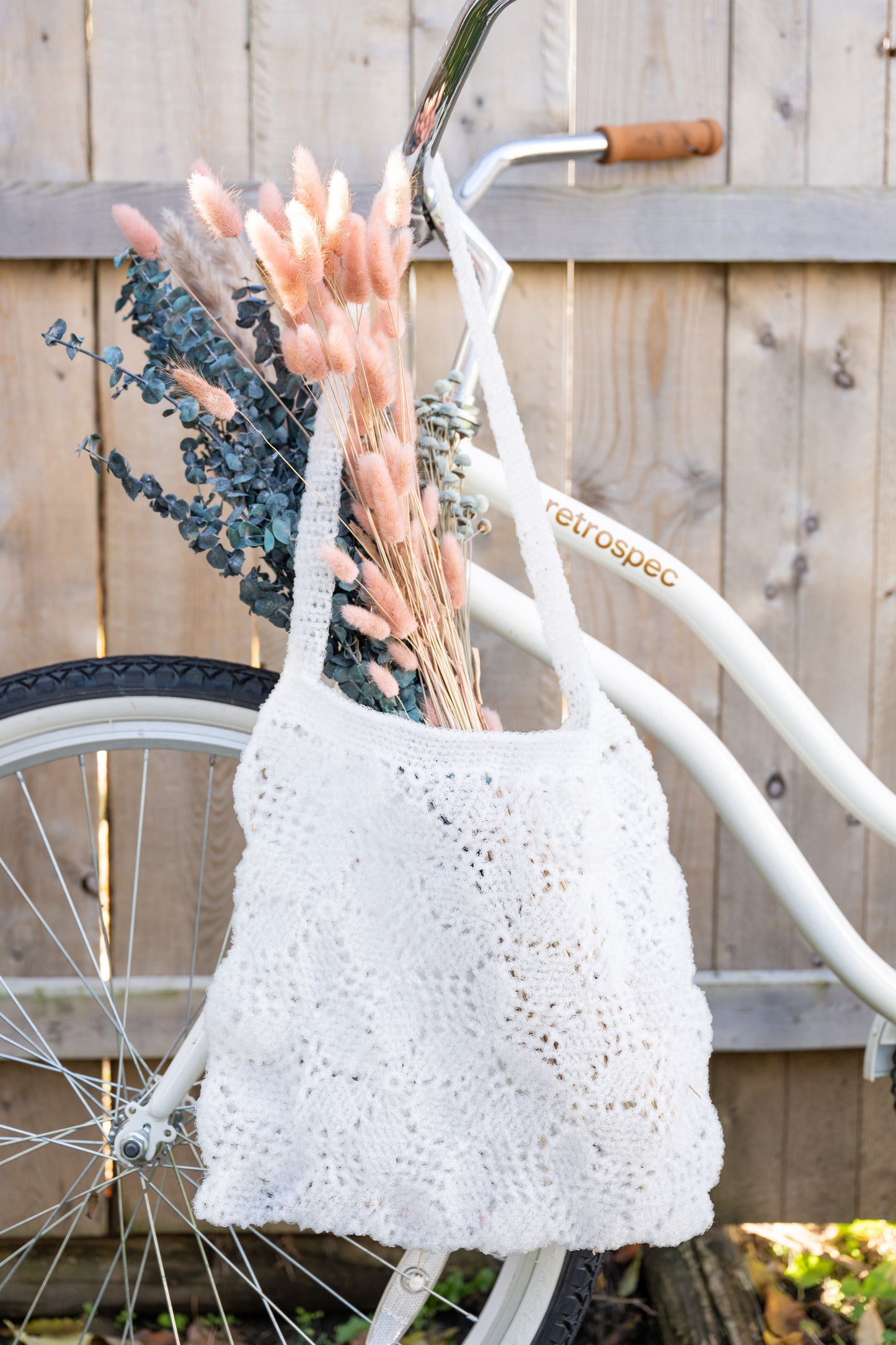 Hexagon Flowers Bag (Crochet)