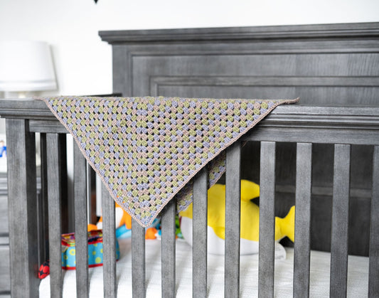 Three Color Baby Granny Blankie (Crochet)