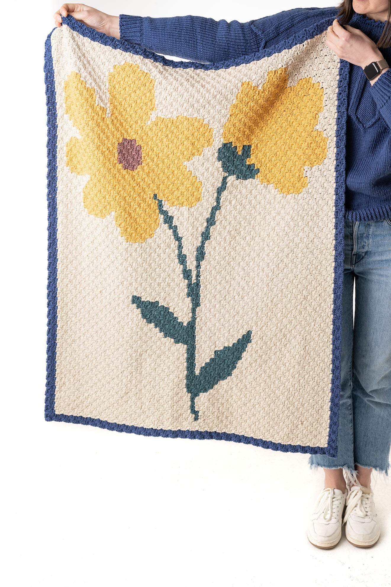 Spring Bloom C2C Blanket (Crochet)