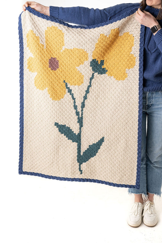 Spring Bloom C2C Blanket (Crochet)