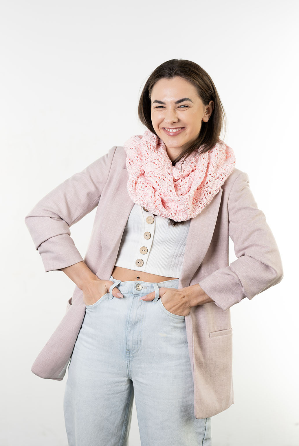 Floral Lace Cowl/Wrap (Knit)