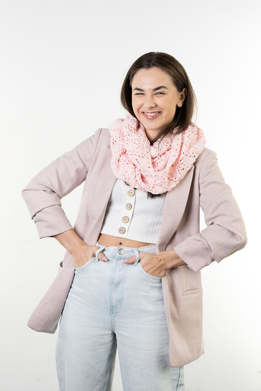 Floral Lace Cowl/Wrap (Knit)