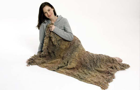 First Cable Afghan Pattern (Knit)