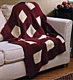 Windowpane Throw Pattern (Knit)