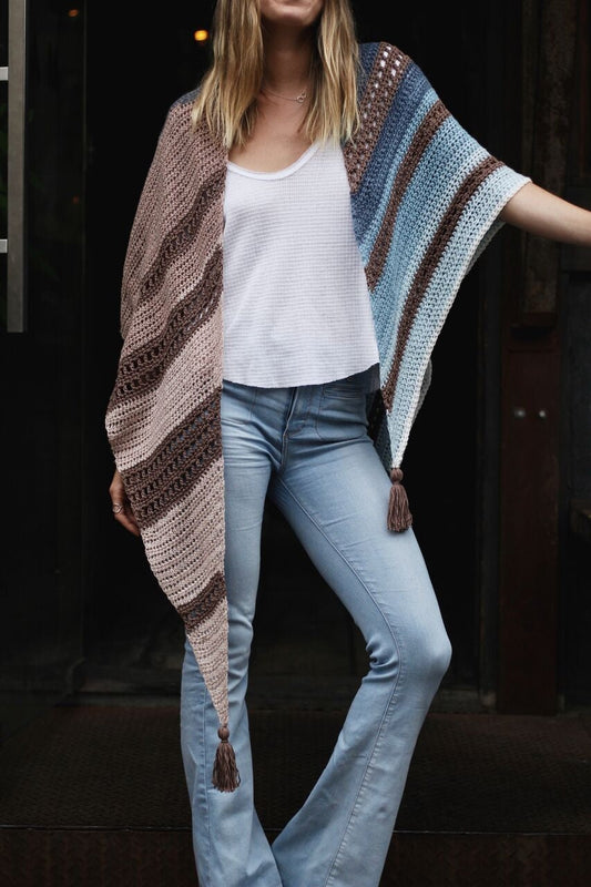 Crochet Kit - Earl Grey Wrap
