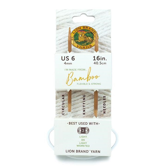 Lion Brand® Bamboo Circular Knitting Needle 16" Size 6 (4mm)