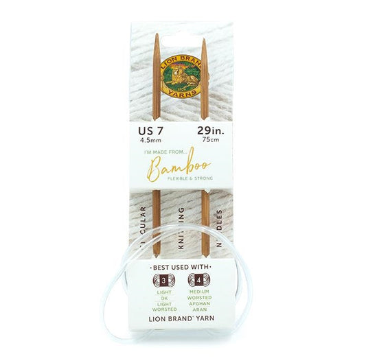 Lion Brand® Bamboo Circular Knitting Needles 29" (Sizes 7 & 8)