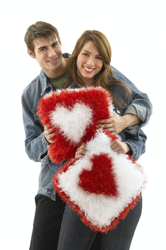 Heart Pillows Pattern (Knit)