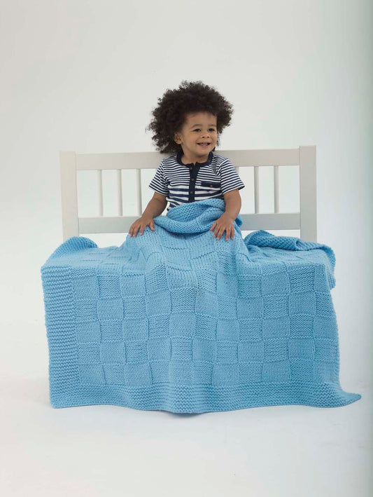 Basketweave Baby Blanket (Knit)
