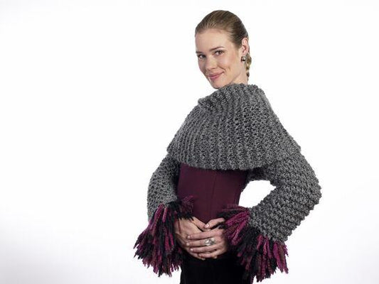 Criss-Cross Shrug (Knit)