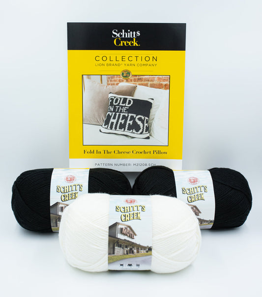 Fold In The Cheese Crochet Pillow
