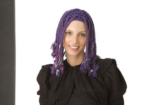 Purple Braids Wig Pattern (Crochet)