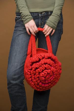 Felted Red Rose Handbag Pattern (Crochet)