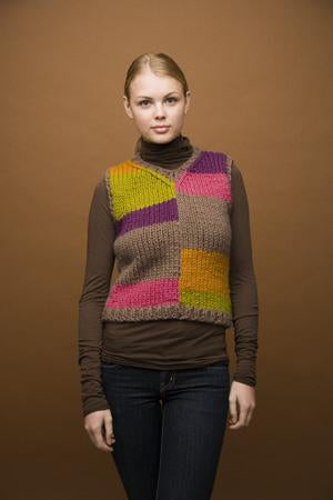 Autumn Beauty Color Block Vest (Knit)