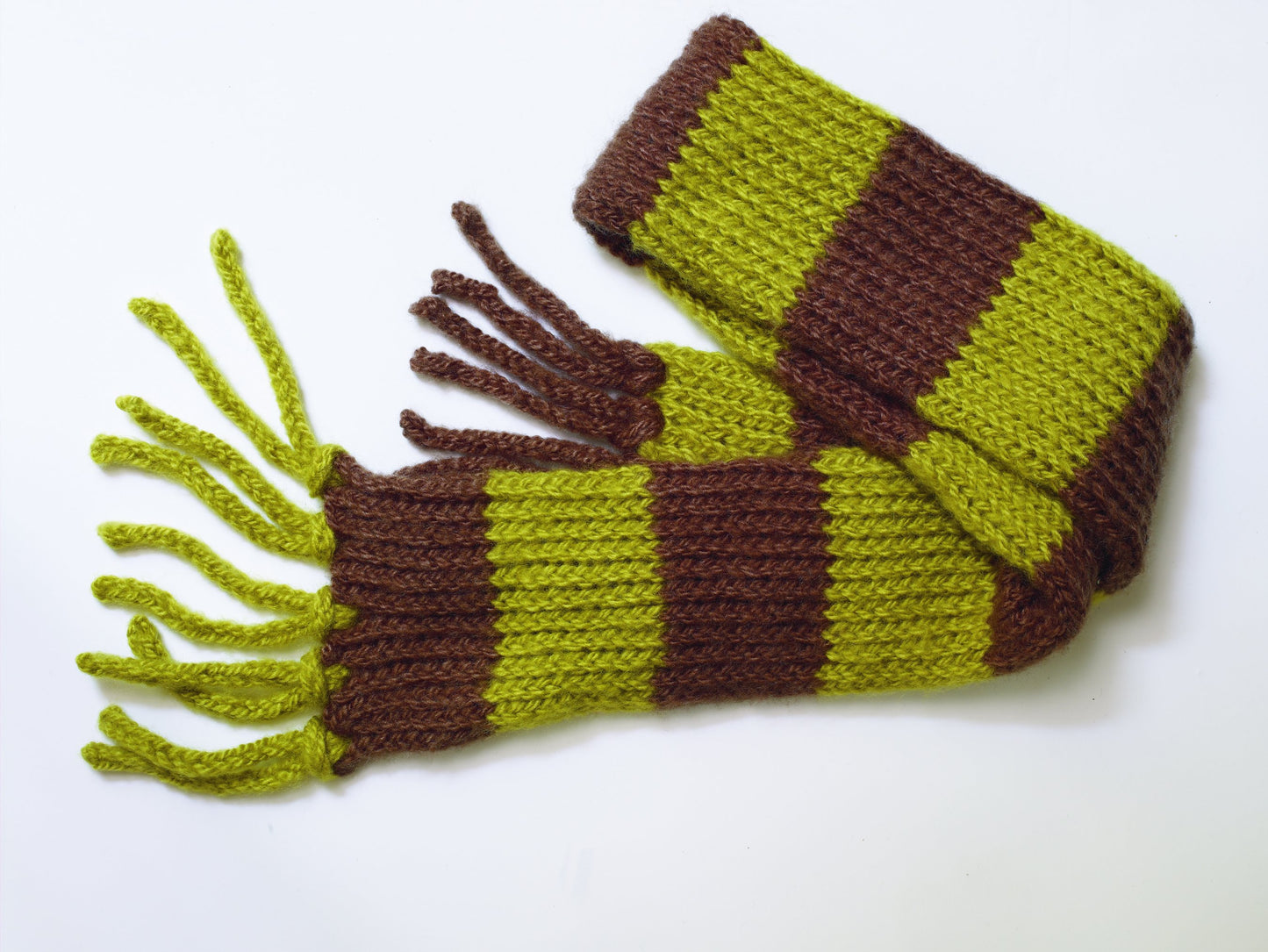 Knifty Knitter Childs Striped Scarf Pattern (Knit)