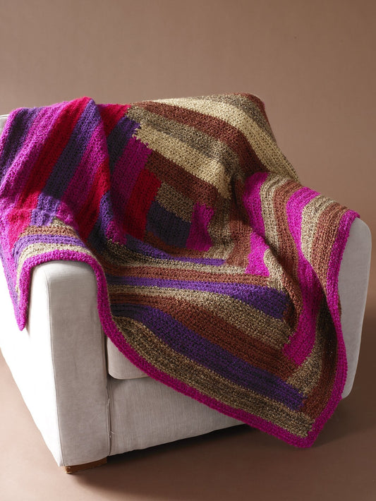 Log Cabin Afghan Pattern (Crochet)
