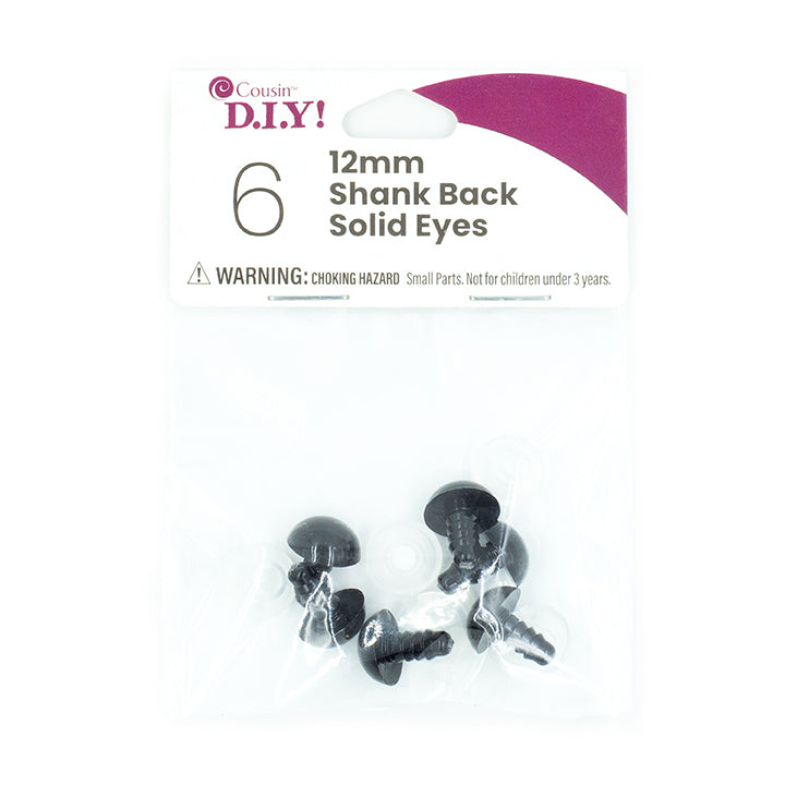 Shank Back Solid Eyes (8mm, 18mm)