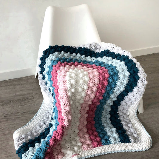 Crochet Kit - Rainbow Bobble Blanket