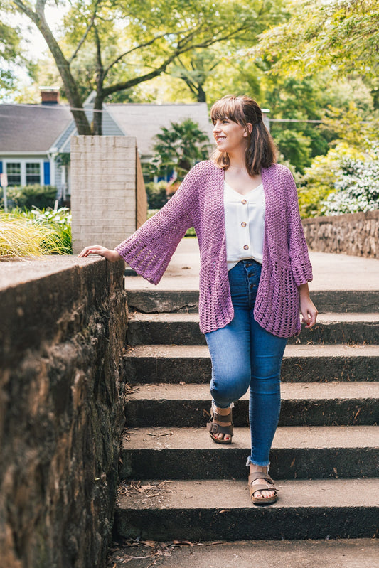 Crochet Kit  - Hydrangea Cardigan