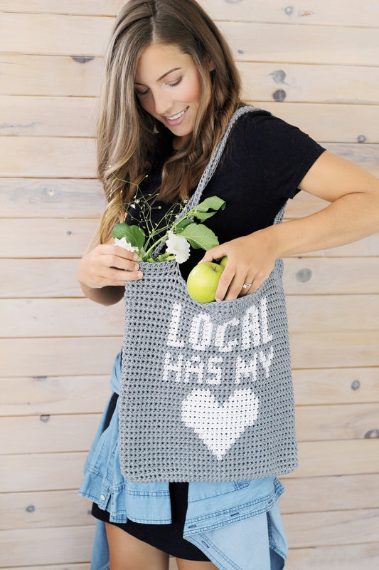 Crochet Kit - Local Has My Heart Bag