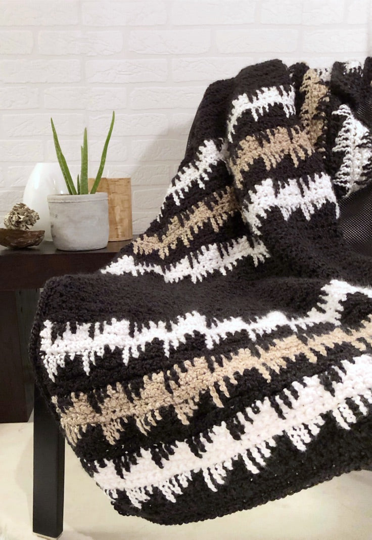 Crochet Kit - Heartbeat Throw