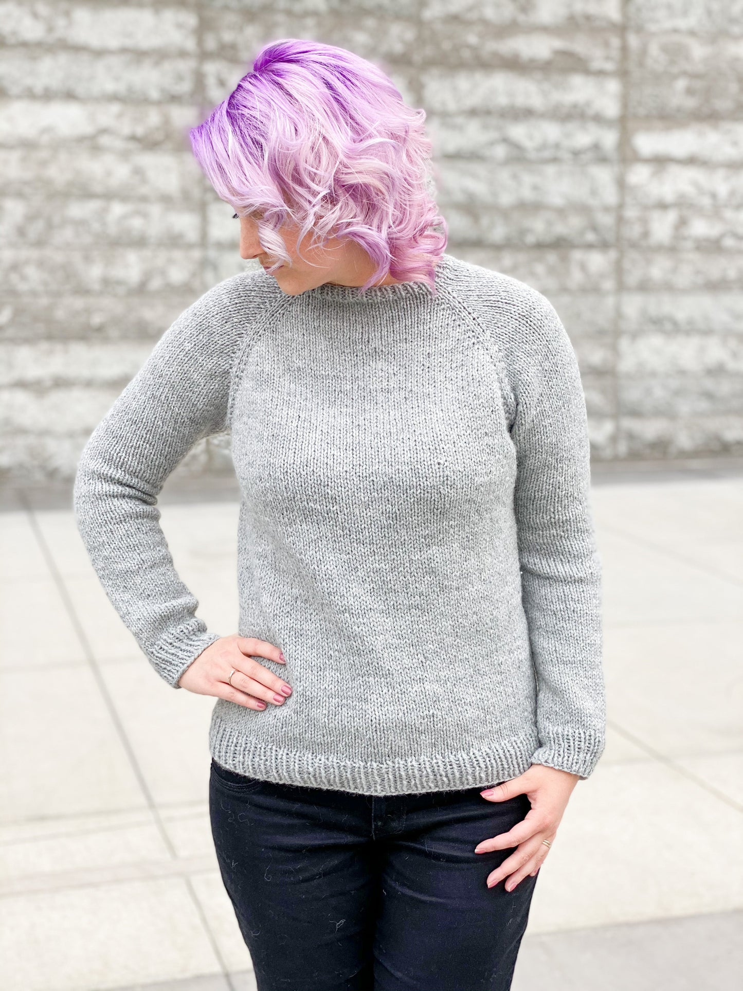 Knit Kit - Stockinette Beginner Raglan LITE