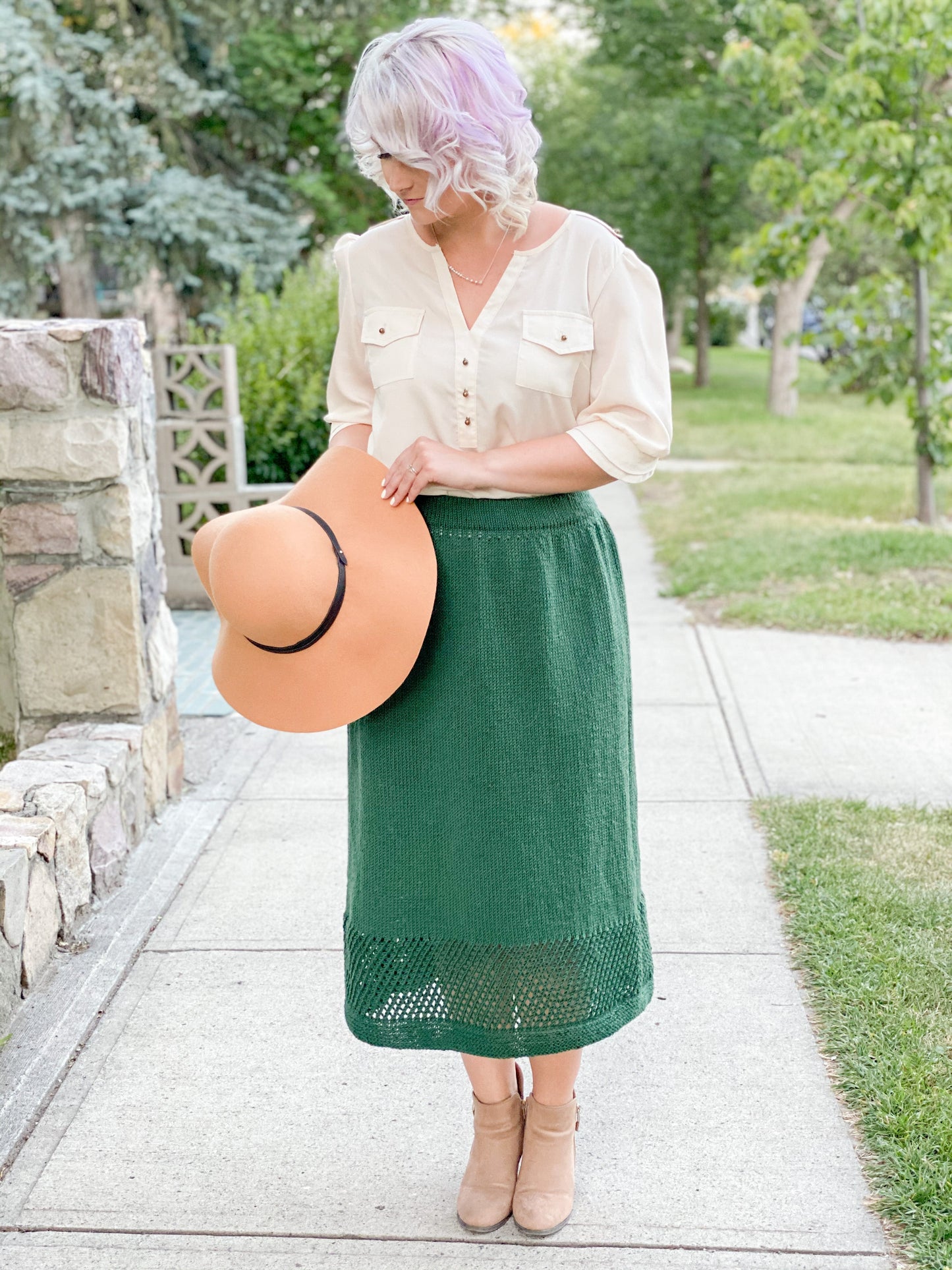 Knit Kit - Peek-A-Boo Maxi Skirt
