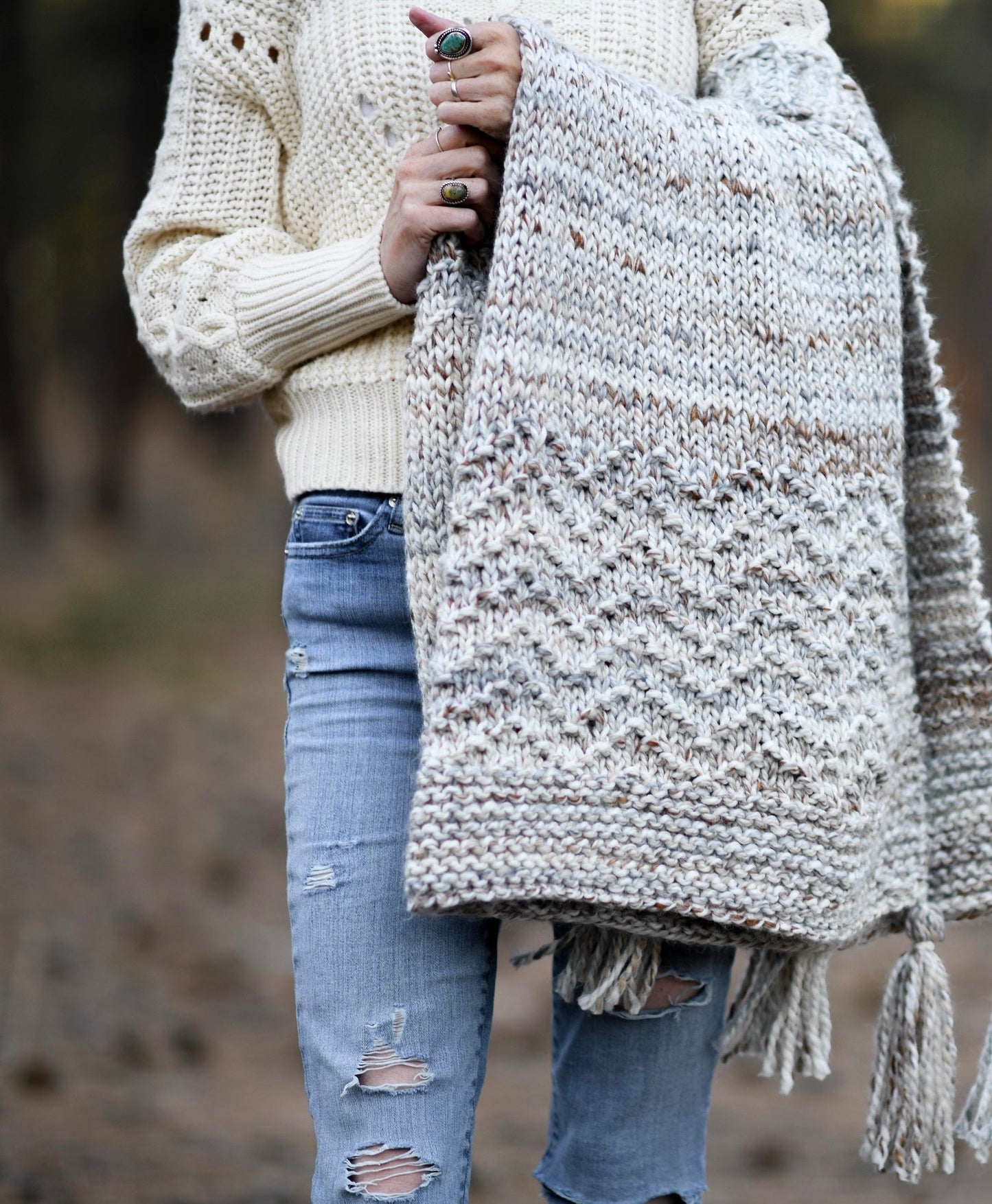 Knit Kit - Modern Mountain Throw