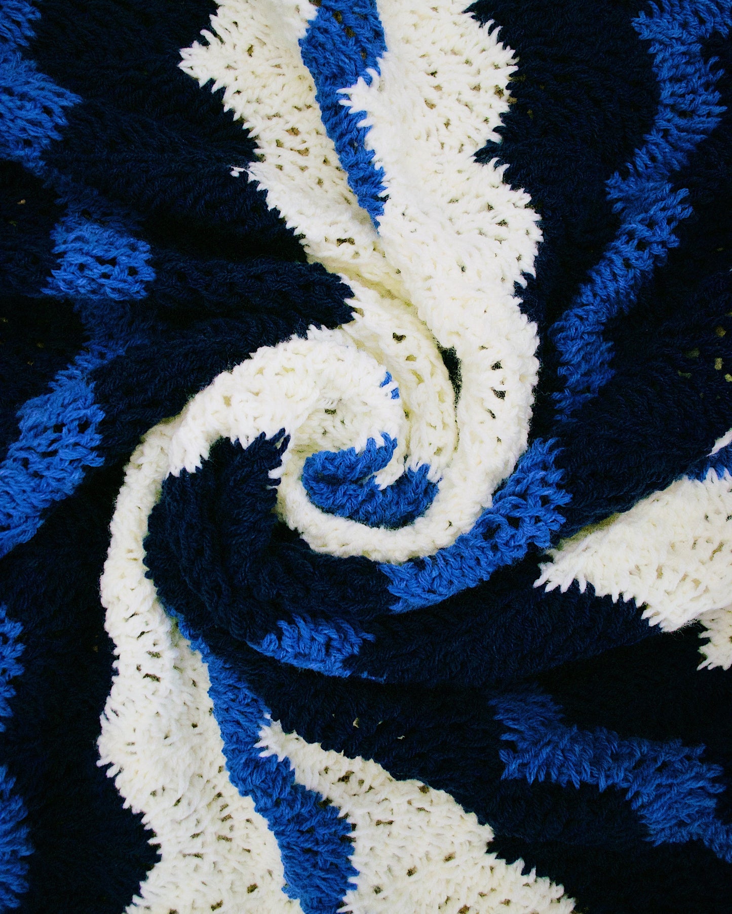 Crochet Kit - Tunisian Bubble Chevron Afghan