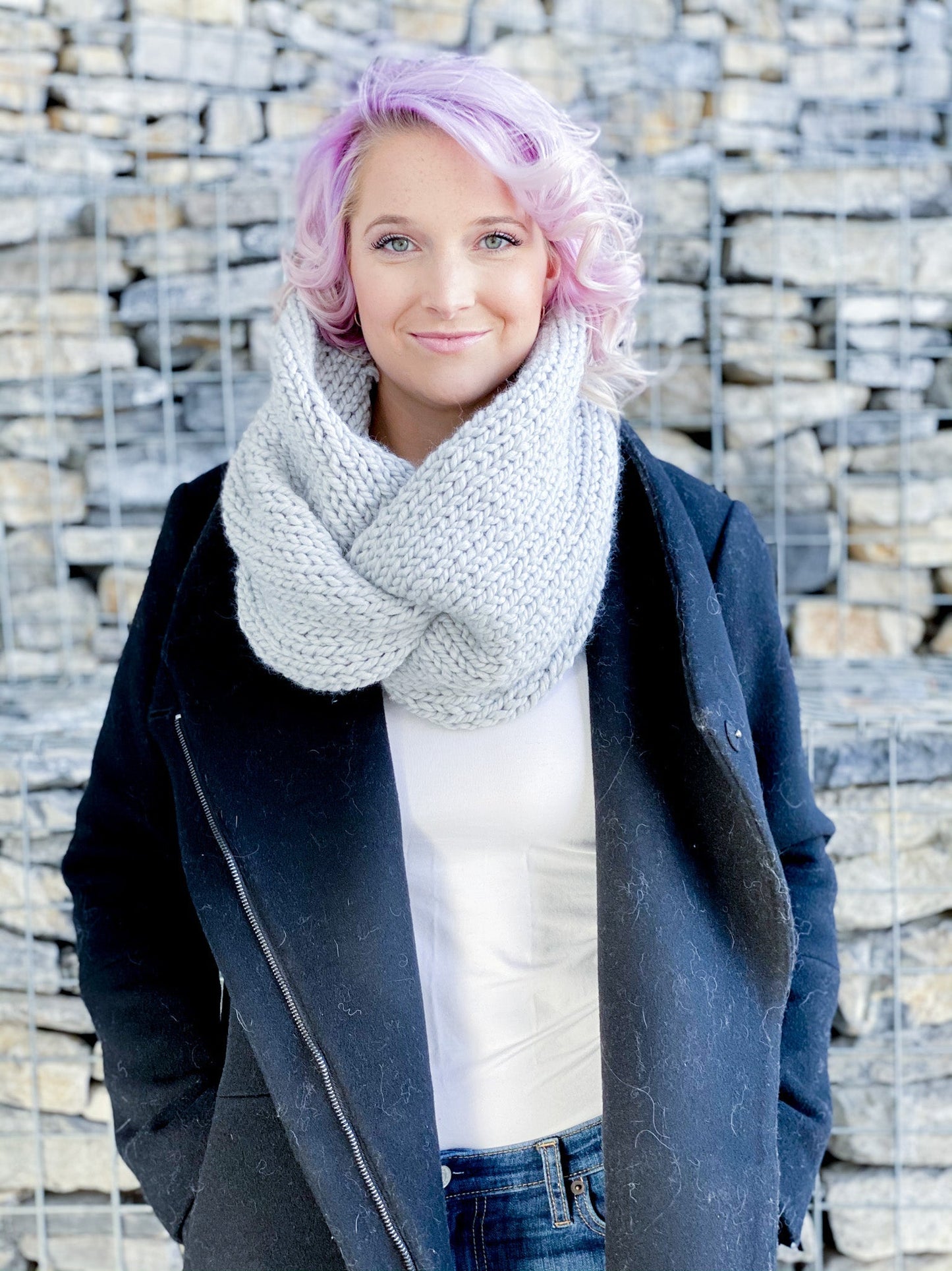 Knit Kit - Chunky Twisted Cowl