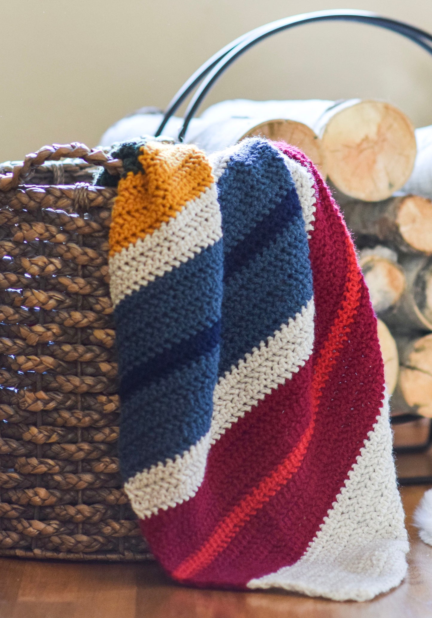 Crochet Kit - Cabin Stripes Blanket