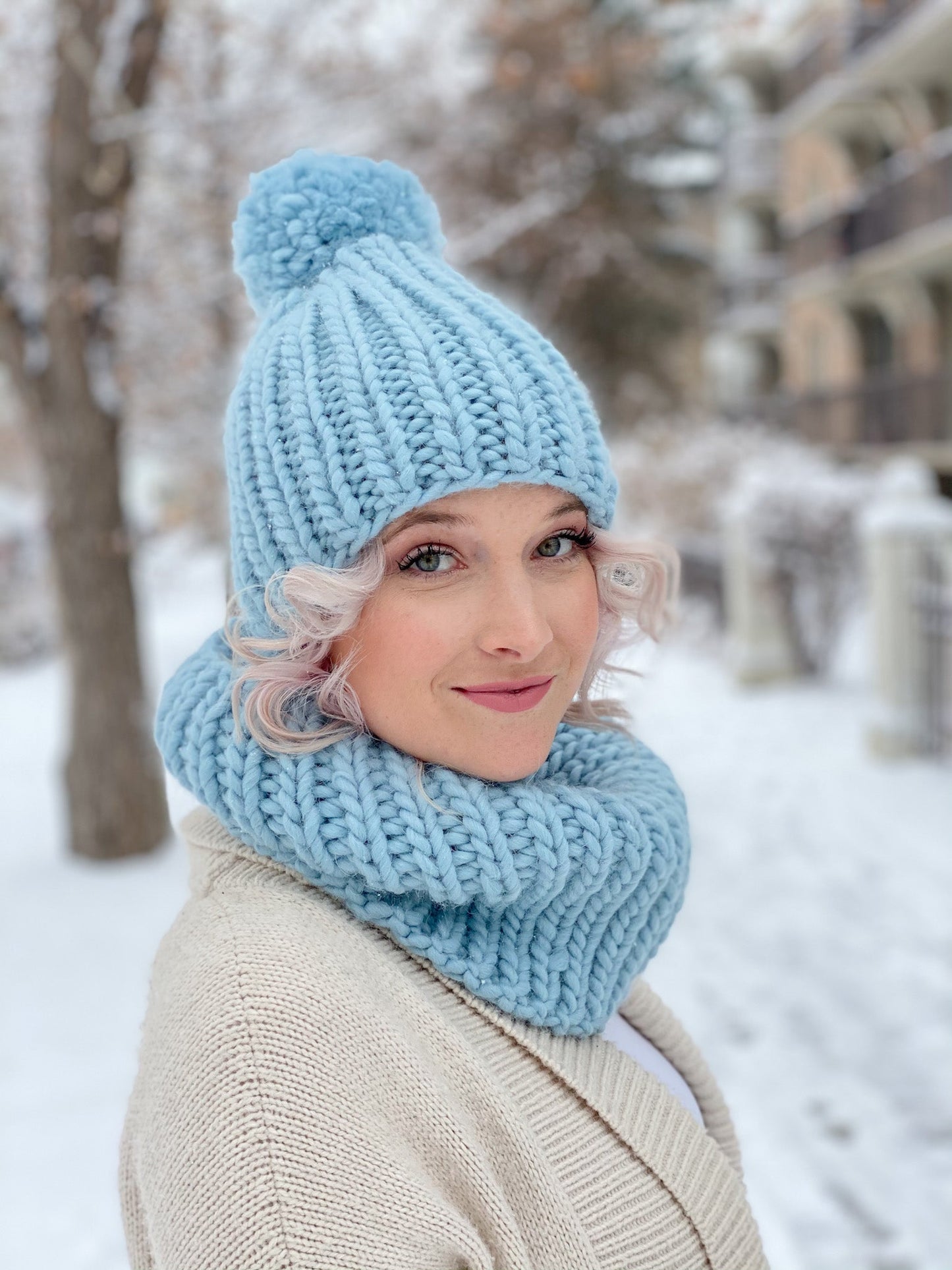 Knit Kit - Everyday Basic Beanie & Cowl
