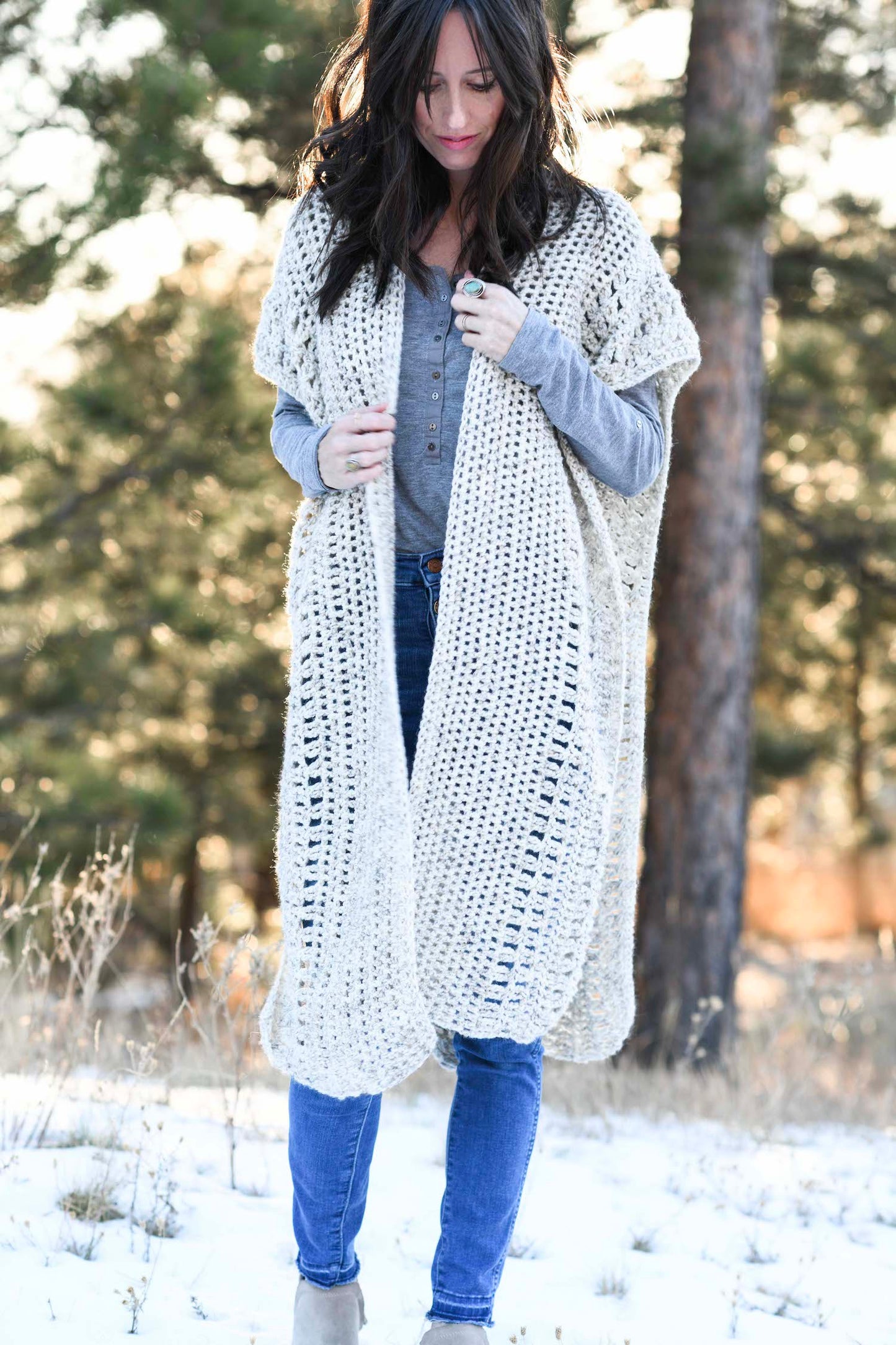 Crochet Kit - Winterfest Ruana